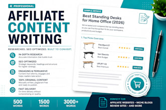write SEO product reviews and buying guide articles