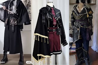 sew custom cosplay fabric costume event anime cloth design eva foam commission