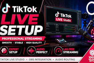 setup tiktok live studio for professional streaming and audio routing