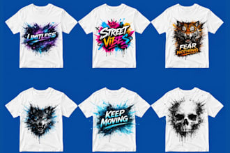 design custom typography tshirt designs for amazon merch pod