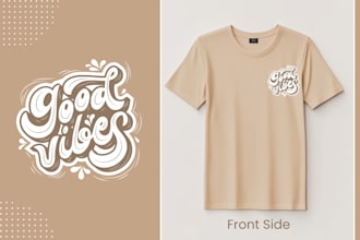 design custom typography tshirt designs for amazon merch pod