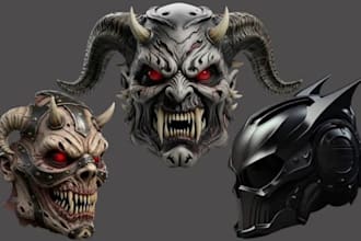 design 3d custom masks, 3d helmets, screen accurate movie and game cosplay props