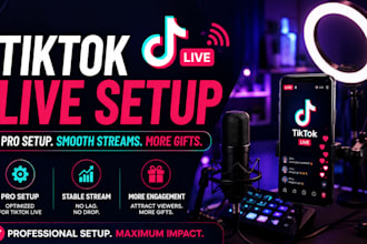 create a professional tiktok live obs setup