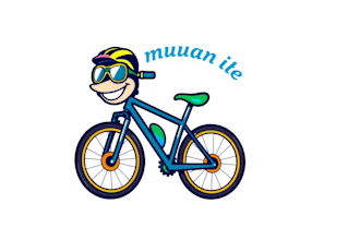 create modern mountain bike logo with express delivery