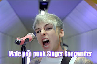 record and sing vocals on your pop punk, emo rock pop rock, alt rock song