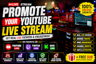 promote your youtube live stream with organic google ads video promotion