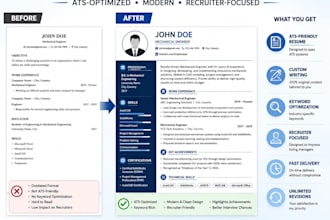 write a professional ats resume and CV to secure your job