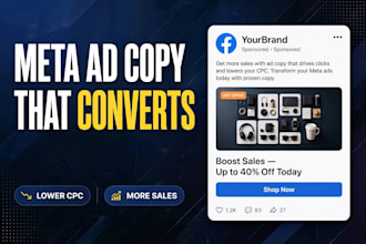 write high converting facebook ad copy, instagram ad copy