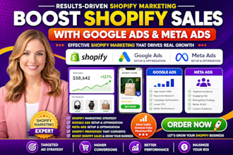 boost shopify sales with google ads meta ads, effective shopify marketing