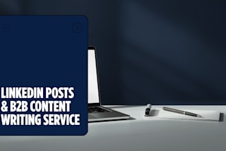 write professional linkedin posts, blog articles, and b2b content