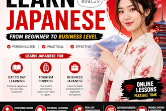 help you learn japanese on zoom private lesson