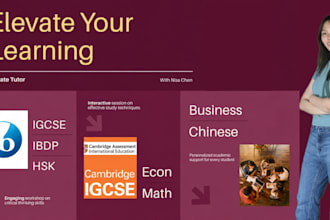 tutor you igcse, ib economics, math, business, mandarin, and college calculus