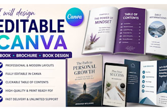 design editable canva ebook interior layout canva brochure canva book design