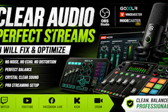 fix goxlr, voicemeeter, obs, elgato mic and rodecaster audio for clear streaming