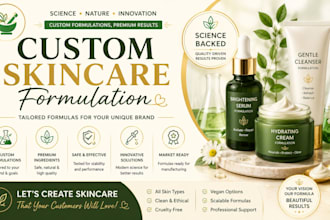 formulate anti aging cream and organic skincare products