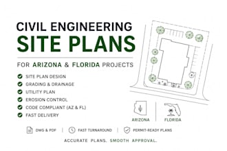design grading drainage and civil engineering site plans for arizona and florida
