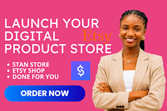 setup stan store etsy shop with stan store marketing and digital product