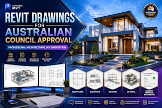 create professional revit drawings for australian council approval