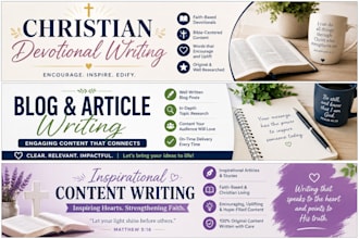write christian devotionals and inspirational articles