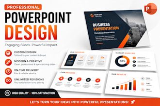 design professional powerpoint presentations and business pitch decks