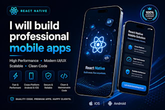 create a modern mobile app UI using react native