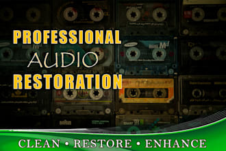 clean, restore, repair, and enhance poor quality audio recordings