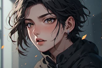 draw anime character an illustration and anime character