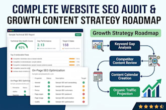 deliver a complete SEO audit and growth  content strategy