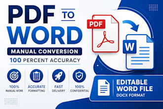 convert PDF to word manually with high accuracy