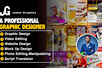 be your graphic designer, logo for your brand and business