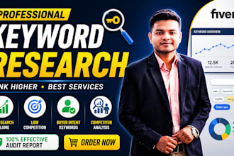 do professional SEO keyword research and action plan
