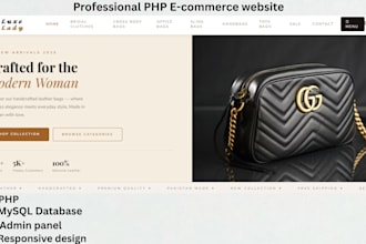 build a custom PHP website using mysql database
