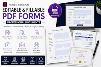 create editable and fillable PDF forms in adobe indesign