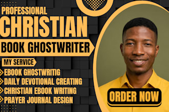 ghostwrite christian ebook, christian devotionals writing, prayer journal design