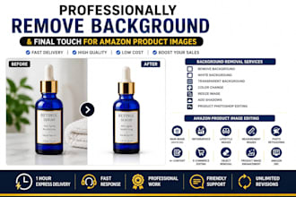 do amazon product image editing and product image background removal
