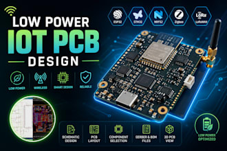 design low power iot pcb with esp32, nrf52, zigbee, stm32, arduino and lorawan