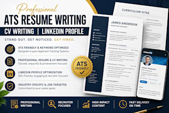 professional ats resume writing services, CV and linkedin profile