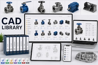 build a professional cad library for your company products
