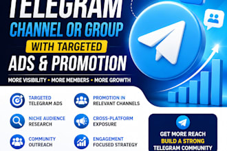 grow telegram channel with telegram ads and promotion