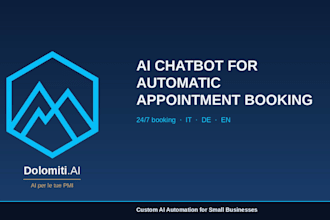 create an ai chatbot that books appointments automatically for your business