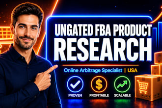 amazon fba ungated, online arbitrage, low bsr, high demand, leads usa 2 hours