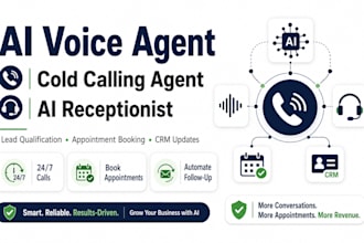 build ai voice agent, cold calling agent, ai receptionist via bland, vapi retell