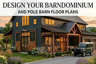 design your barndominium and pole barn floor plans as an architect