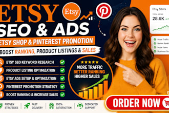 etsy seo ads etsy shop pinterest promotion etsy ranking product listing sales
