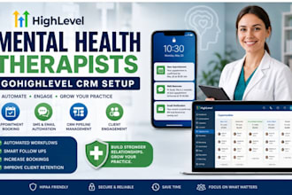 setup gohighlevel CRM automation for metal health therapists and fitness coaches