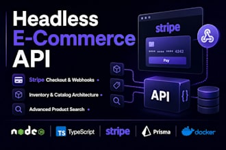 build a headless e commerce API with stripe checkout and webhooks
