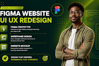 design figma website UI UX redesign figma prototype wireframe website mockup
