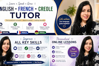 teach english and french with personalized online lessons