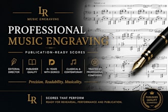 professionally engrave publication ready sheet music in dorico