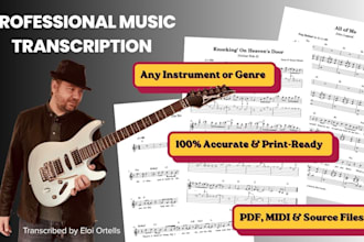 transcribe music to professional sheet music using musescore